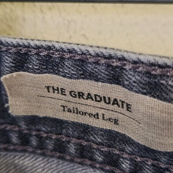 Adriano Goldschmied The Graduate Tailored Leg GrayJeans Size 36X34 - Picture 3 of 8